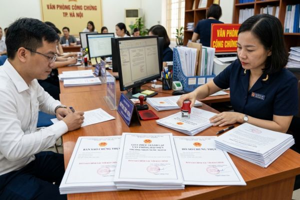 Chứng thực bản sao Giấy phép thành lập Văn phòng đại diện thương nhân nước ngoài