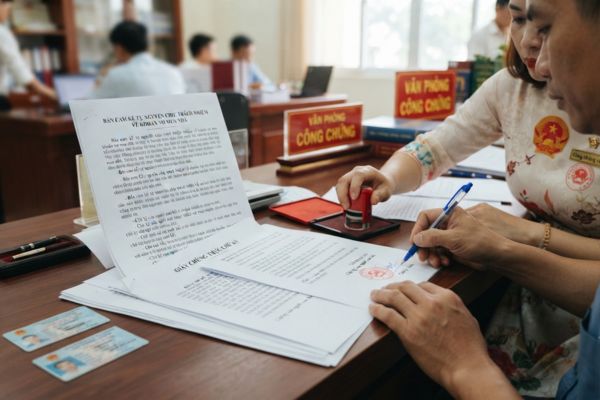 Chứng thực chữ ký trên bản cam kết tự nguyện chịu trách nhiệm khi nợ tiền mua nhà