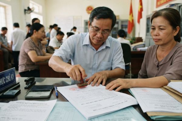 Chứng thực chữ ký trên đơn xin xác nhận công trình xây dựng tạm