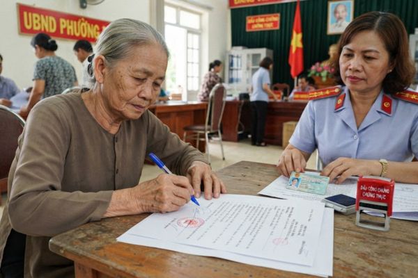 Chứng thực chữ ký trên đơn xin xác nhận tình trạng mất sổ đỏ