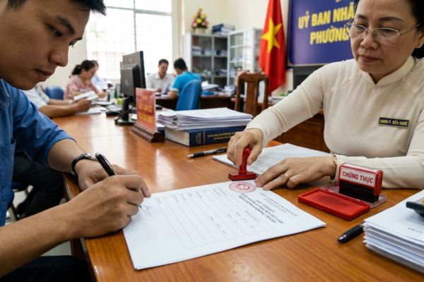 Chứng thực chữ ký trên giấy cam kết hoàn trả tiền đặt cọc khi giao dịch không thành
