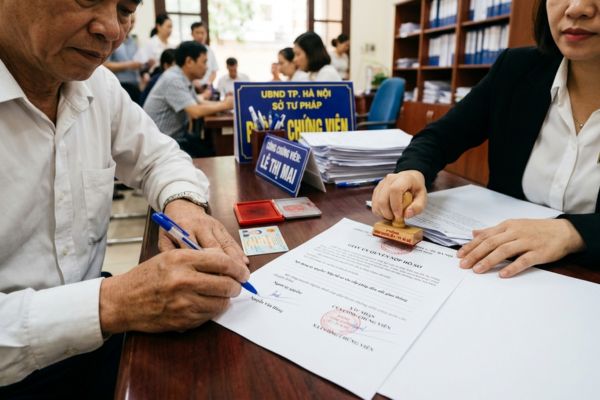 Chứng thực chữ ký trên giấy ủy quyền nộp hồ sơ xin cấp phép đấu nối giao thông