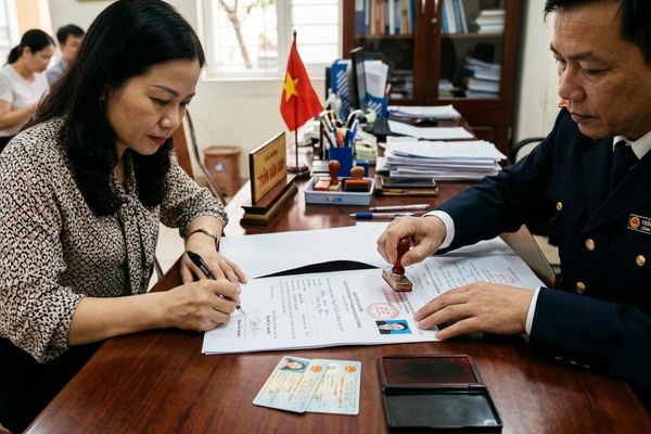 Chứng thực chữ ký trên giấy ủy quyền nộp tiền phạt vi phạm giao thông