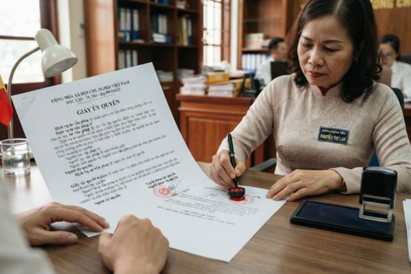 Chứng thực chữ ký trên giấy ủy quyền thay mặt ký hợp đồng dịch vụ tư vấn pháp lý