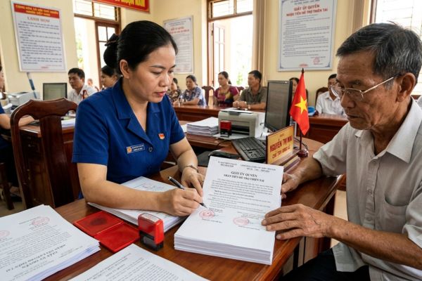 Chứng thực chữ ký trên giấy ủy quyền thay mặt nhận tiền hỗ trợ thiên tai, dịch bệnh