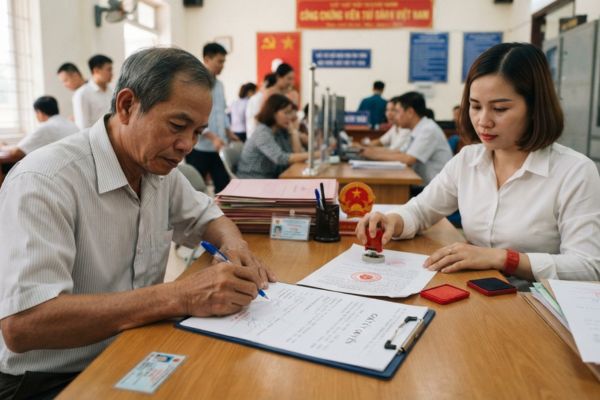 Chứng thực chữ ký trên giấy ủy quyền thay mặt nộp hồ sơ đăng ký tài sản gán nợ