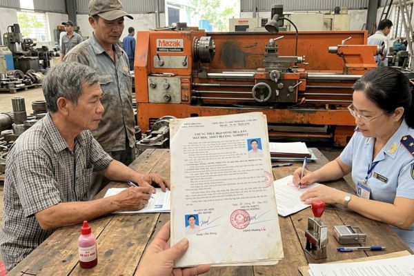 Chứng thực hợp đồng mua bán máy móc, thiết bị công nghiệp cũ