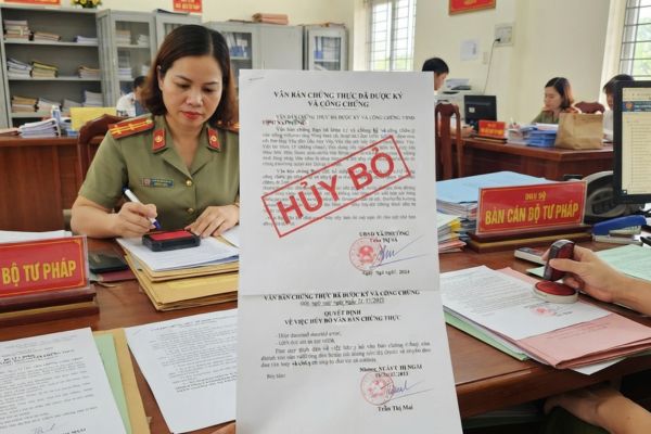 Quy định về việc hủy bỏ văn bản chứng thực đã ký do phát hiện vi phạm