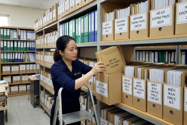 Quy định về việc lưu trữ hồ sơ chứng thực tại Văn phòng công chứng