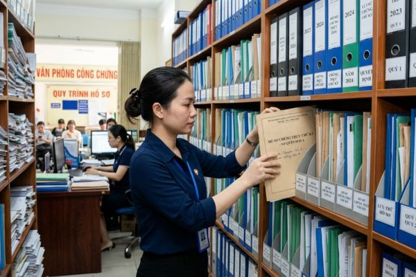 Quy trình lưu trữ hồ sơ chứng thực chữ ký tại các văn phòng công chứng