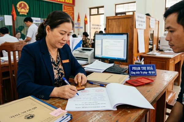 Chứng thực chữ ký trên đơn xin bảo lĩnh tài sản cho doanh nghiệp tham gia đấu thầu dự án công