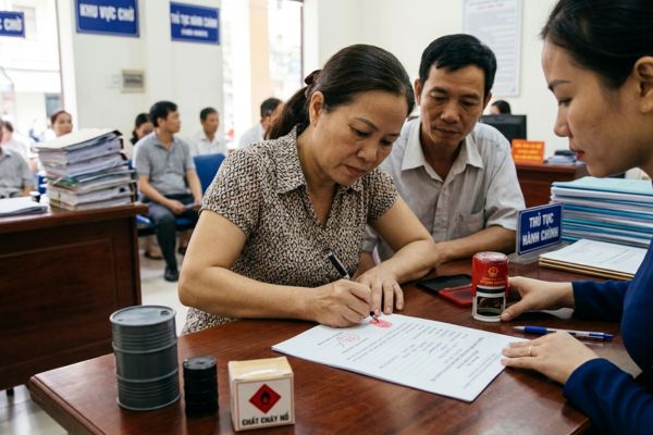 Chứng thực chữ ký trên giấy cam kết không sử dụng mặt bằng thuê vào mục đích kinh doanh chất cháy nổ