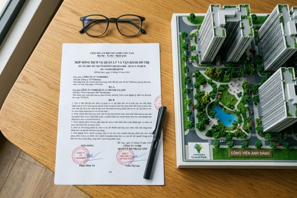 Hợp đồng dịch vụ quản lý và vận hành khu đô thị mới