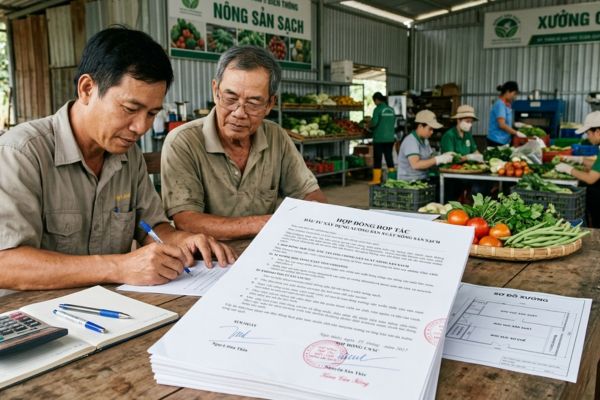 Hợp đồng hợp tác đầu tư xây dựng xưởng sản xuất nông sản sạch