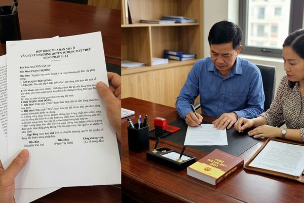 Hợp đồng mua bán nhà cất trên đất thuê trả tiền hàng năm đúng luật