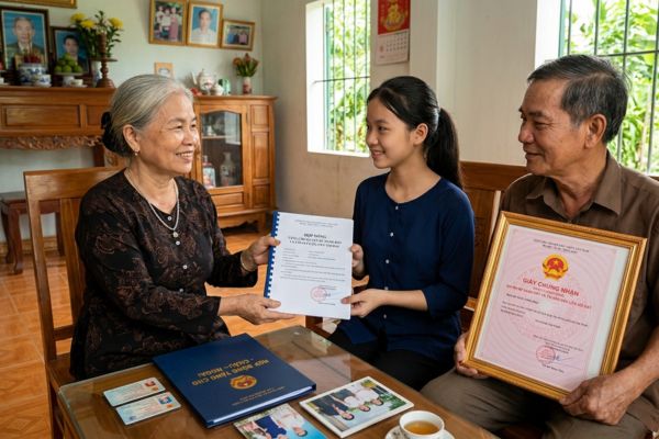 Hợp đồng tặng cho nhà đất cho cháu ngoại: Hướng dẫn chứng minh quan hệ