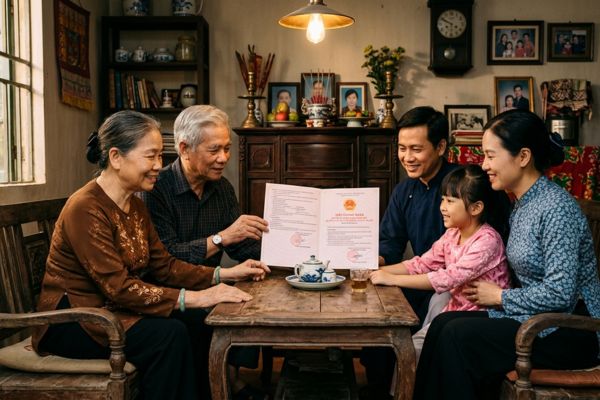Hợp đồng tặng cho nhà đất có kèm nghĩa vụ phụng dưỡng hai bên bố mẹ
