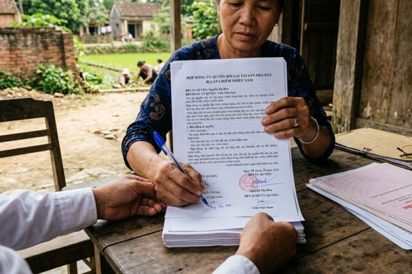 Hợp đồng ủy quyền đòi lại tài sản nhà đất bị lấn chiếm nhiều năm
