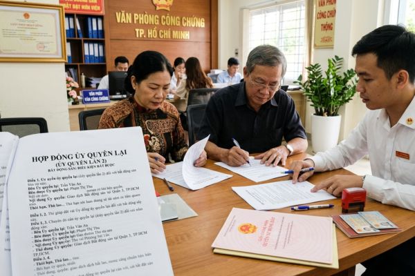 Hợp đồng ủy quyền lại (ủy quyền lần 2) đối với bất động sản: Điều kiện bắt buộc
