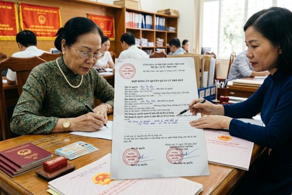 Hợp đồng ủy quyền quản lý nhà đất cho người thân ở nước ngoài
